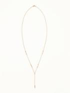 Old Navy Pav Bar Lariat Necklace For Women - Rose Gold