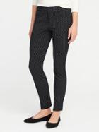 Old Navy Mens Mid-rise Pixie Ankle Pants For Women Black Diamonds Size 14