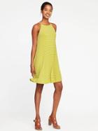 Old Navy High Neck Swing Dress For Women - Out On A Lime