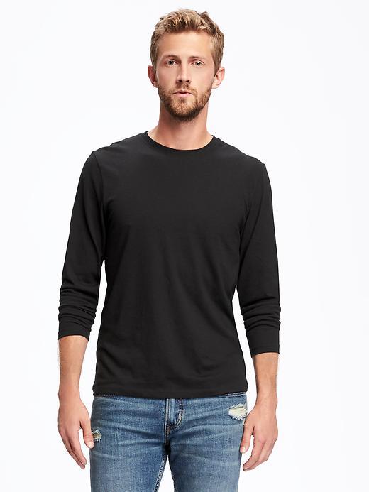 Old Navy Soft Washed Crew Neck Tee For Men - Blackjack