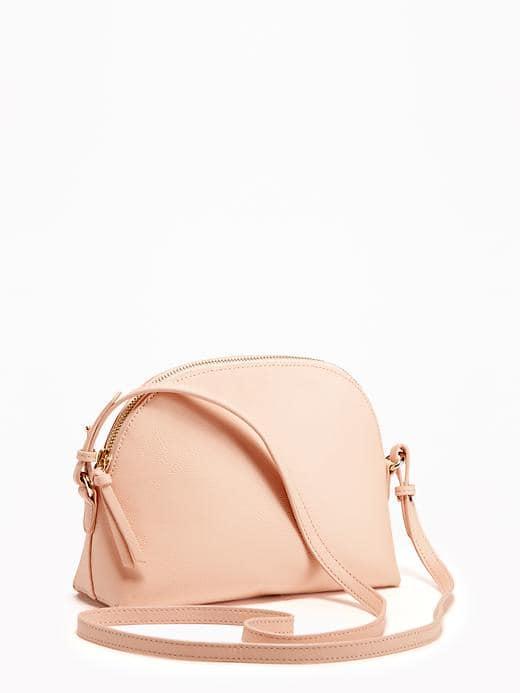 Old Navy Faux Leather Half Moon Bag For Women - Blushin Up