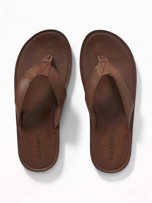 Old Navy Mens Faux-leather Sandals For Men Tan Size 8/9