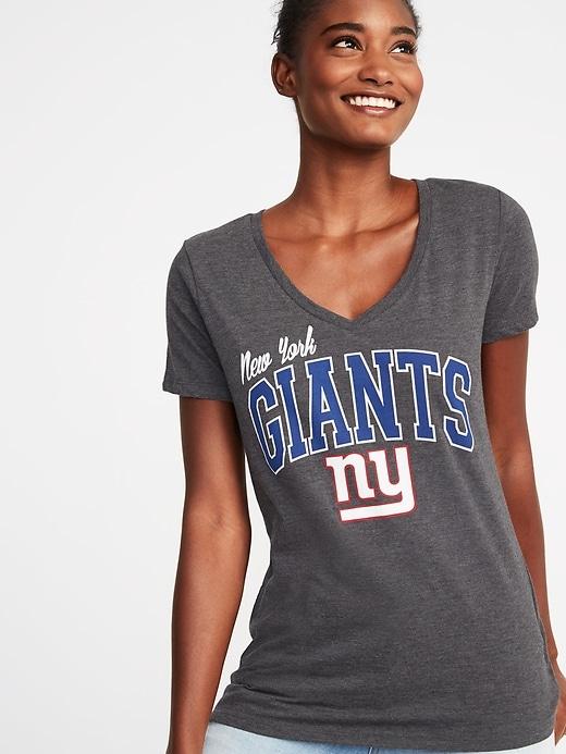 Old Navy Womens Nfl Team Graphic V-neck Tee For Women New York Giants Size Xxl