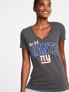 Old Navy Womens Nfl Team Graphic V-neck Tee For Women New York Giants Size Xxl