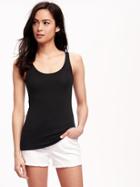 Old Navy Fitted 2 Way V Neck Tank For Women - Black