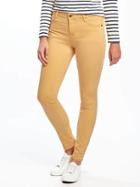 Old Navy Mid Rise Pop Color Rockstar Jeans For Women - Squash