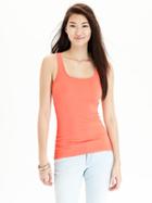Old Navy Womens Perfect Pop Color Tanks Size L Tall - Coral Arrangement