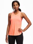 Old Navy Go Dry Performance Muscle Tank For Women - Melon Shock Neon Poly