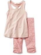 Old Navy Patterned Tunic 2 Piece Set - Pink Print 2