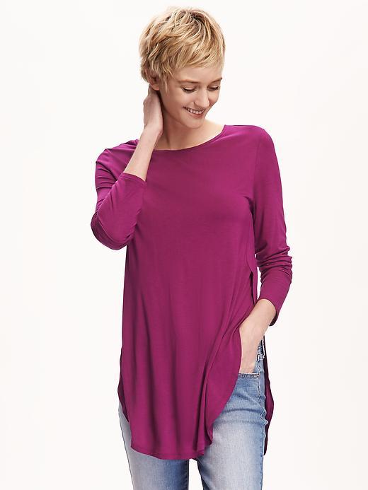 Old Navy Relaxed Tulip Tunic Tee For Women - Fuchsia Generations