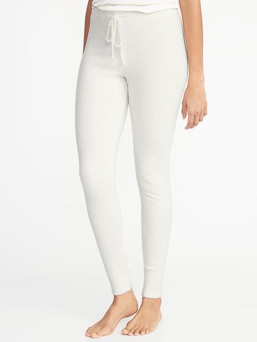 Old Navy Womens Sweater-knit Lounge Leggings For Women Cream Size S