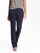 Old Navy Womens Boot Cut Khakis Size 4 Short - Classic Navy