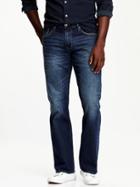 Old Navy Mens Premium Boot Cut Jeans Size 44 W (30l) Big - Bright Blue