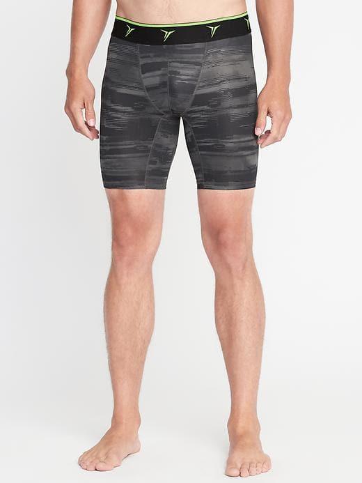Old Navy Mens Go-dry Base-layer Shorts For Men Tarmac Gray Size M