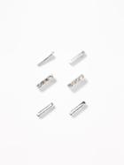 Old Navy  Bar-stud Earrings 3-pack For Women Silver Size One Size