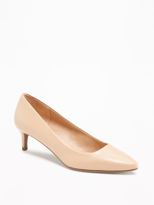 Old Navy Mid Heel Pumps For Women - Nude