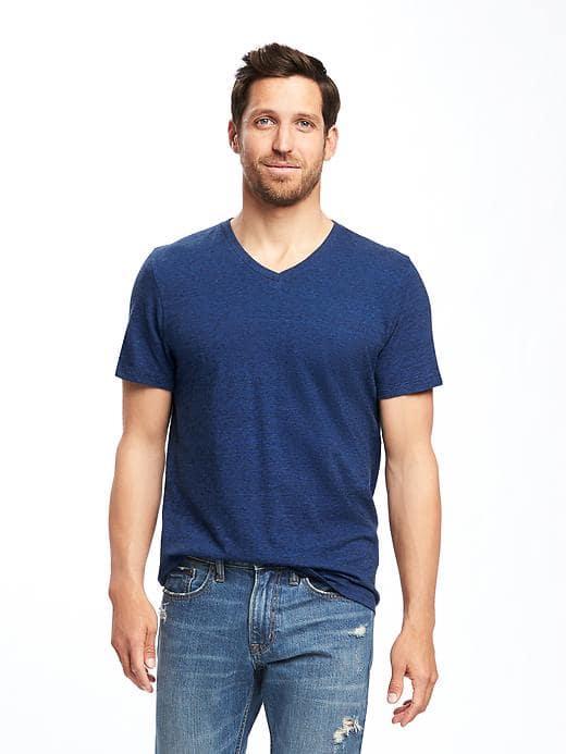 Old Navy V Neck Tee For Men - Happy Blue