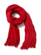 Old Navy Solid Fringe Scarf For Women - Robbie Red
