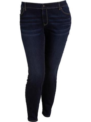 Old Navy Womens Plus The Rockstar Skinny Jeans - Dark Wash