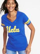 Old Navy Womens College Team Sleeve-stripe Tee For Women Ucla Size L