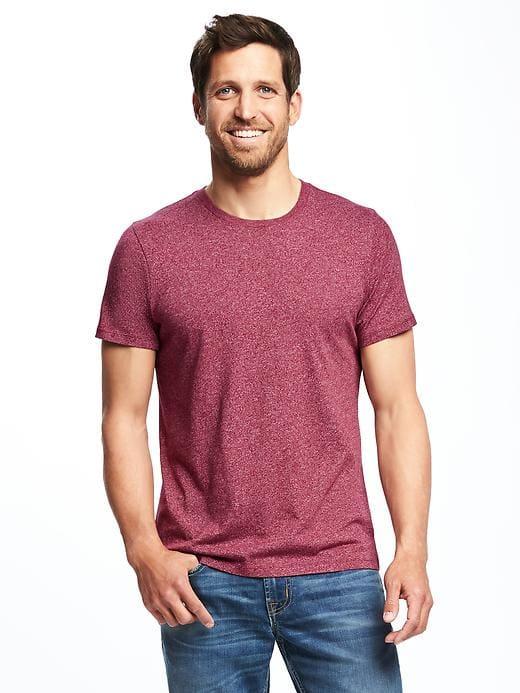 Old Navy Soft Washed Crew Neck Tee For Men - Gosh Garnet