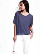 Old Navy Oversized Boxy Tee For Women - Lost At Sea Navy