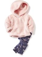Old Navy 2 Piece Hoodie And Pants Set Size 0-3 M - Pink Elephant
