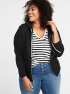 Relaxed Plus-size Zip Hoodie