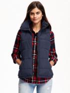 Old Navy Frost Free Puffer Vest For Women - Lost At Sea Navy