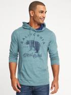 Old Navy Mens California West Coast Slub-knit Pullover Hoodie For Men Sage Advice Size S