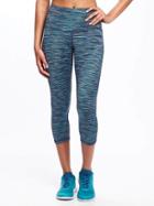 Old Navy Go Dry Cool Compression Crops For Women - Tropical Plunge