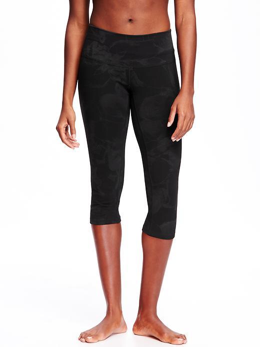Old Navy Active Crops For Women - Black Print