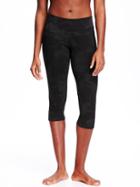 Old Navy Active Crops For Women - Black Print