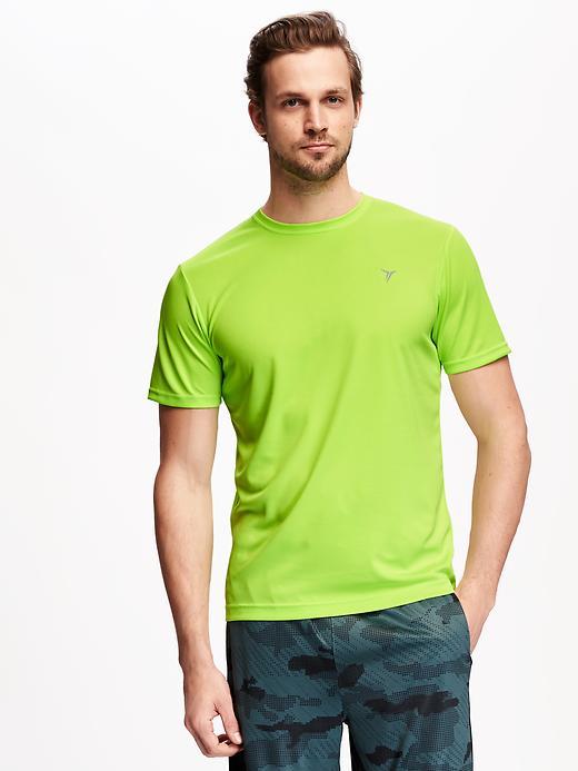Old Navy Go Dry Cool Tee For Men - Glow Worm Polyester