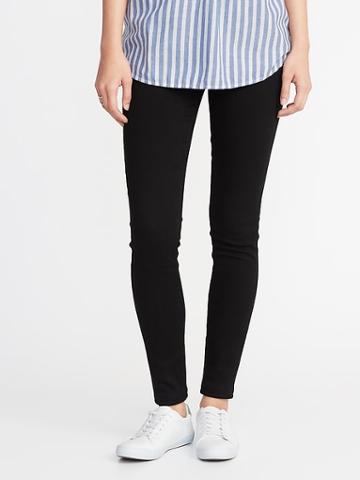Old Navy Womens Mid-rise Built-in Warm Rockstar Jeggings For Women Black Size 2