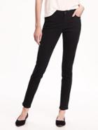 Old Navy Mid Rise Rockstar Sateen Skinny Jeans For Women - Black