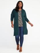 Old Navy Womens Relaxed Plus-size Open-front Sweater Fir Ever Size 2x