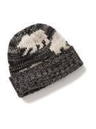 Old Navy Patterned Sweater Beanie - Black Polar Bears
