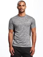 Old Navy Go Fresh Regular Fit Tee For Men - Chrome Gray