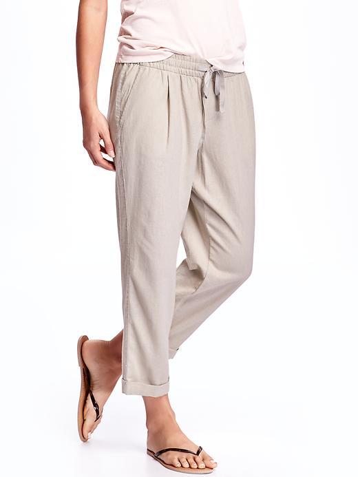 Old Navy Linen Blend Cropped Pants - A Stones Throw