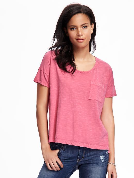 Old Navy Boyfriend Scoop Tee For Women - Pink A Boo