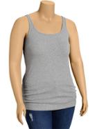 Old Navy Womens Plus Jersey Stretch Tamis - Heather Gray