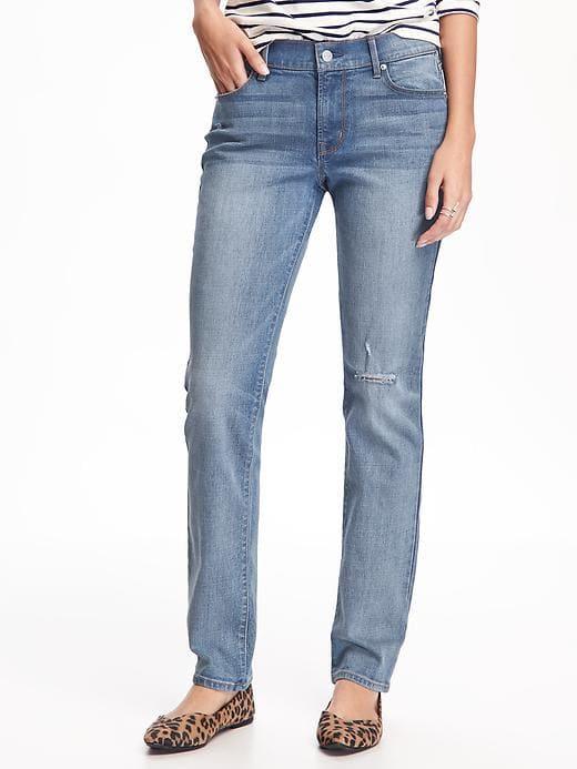 Old Navy Womens Original Distressed Straight Jeans For Women Joshua Tree Size 4