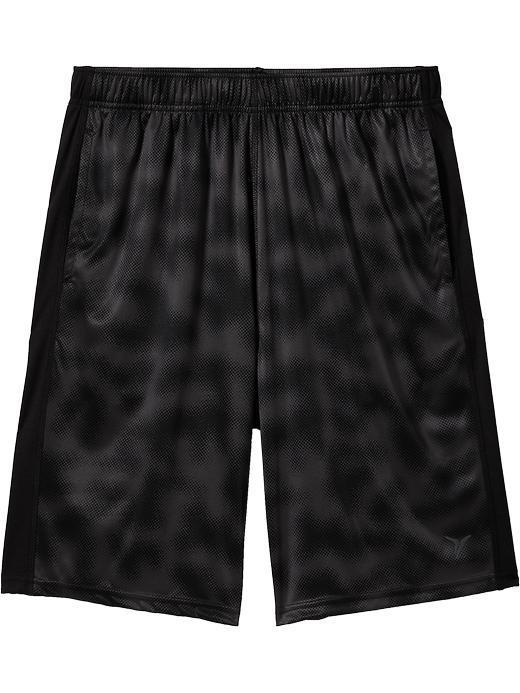 Old Navy Mens Active Basketball Shorts 10&quot; - Black Print