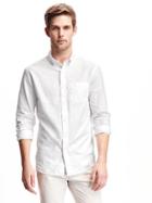 Old Navy Slim Fit Shirt For Men - Bright White