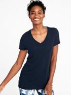 Old Navy Womens Ultra-light V-neck Performance Tee For Women In The Navy Size L