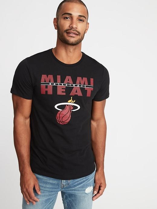 Old Navy Mens Nba Team Graphic Tee For Men Heat Size Xl