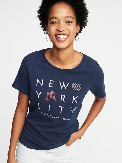 New York Graphic Tee For Women