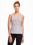 Old Navy Go Dry Racerback Performance Tank For Women - Lights Out