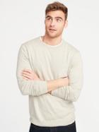 Old Navy Mens Crew-neck Sweater For Men Oatmeal Heather Size S